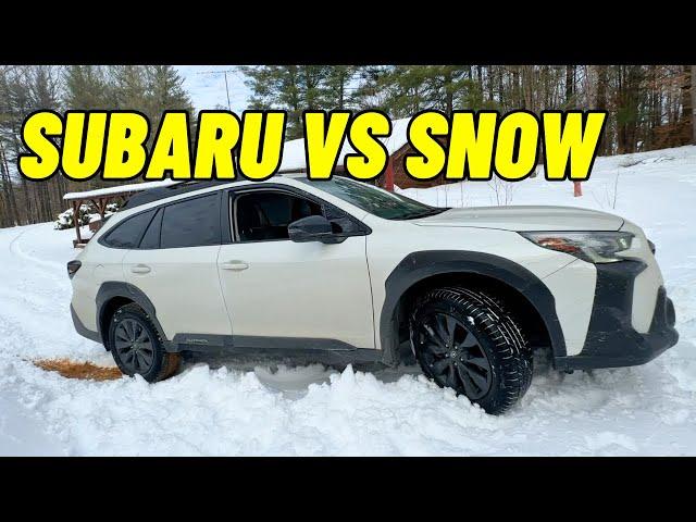 Driving My Subaru Outback Through Unplowed Snow - Didn't Go As Planned