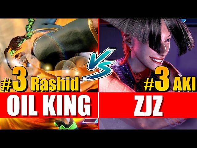 SF6 ️ Oil King (Rashid) vs ZJZ (AKI) ️ - Street fighter 6