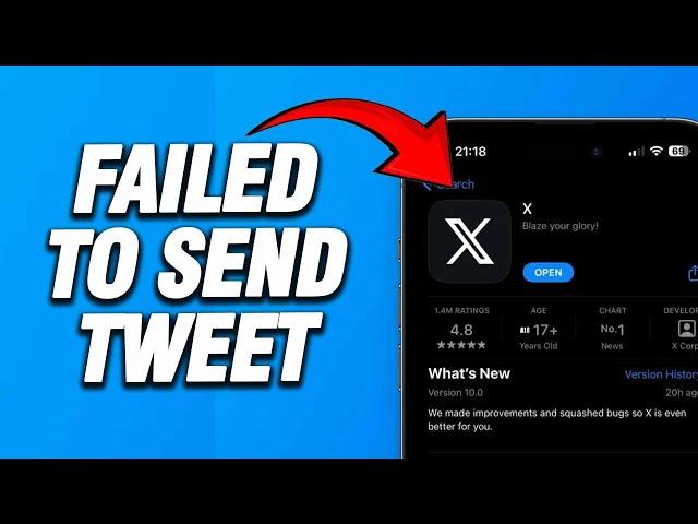 How To X Twitter App Failed To Send Tweet | Working