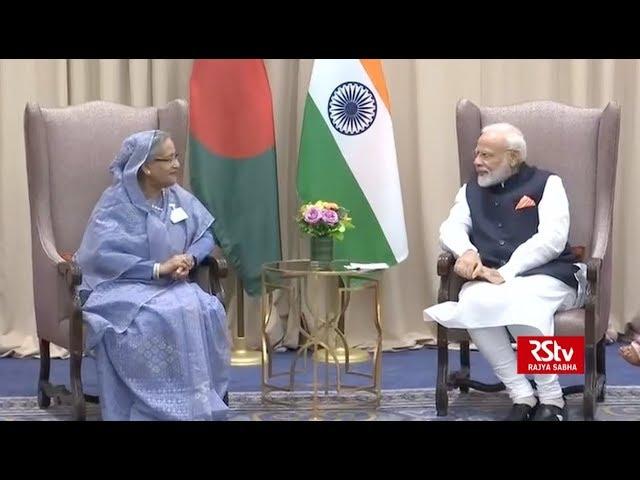 PM Modi meets PM Sheikh Hasina of Bangladesh