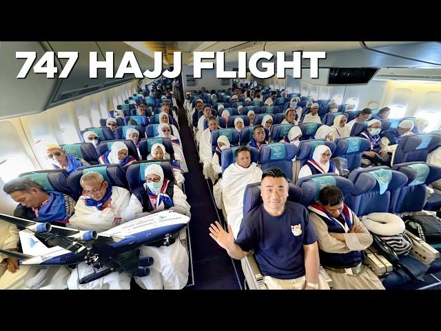 Inside a Hajj Flight - Garuda Indonesia “Special” B747-400