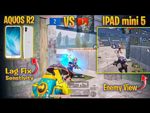 AQUOS R2 Vs iPAD Mini 5 PUBG TestAquos r2 Lag fixAquos r2 Senstivity