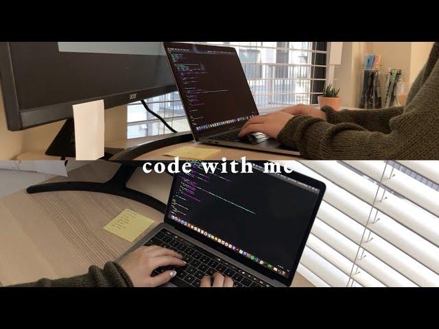 code with me // 1 hr real time study with me & typing asmr