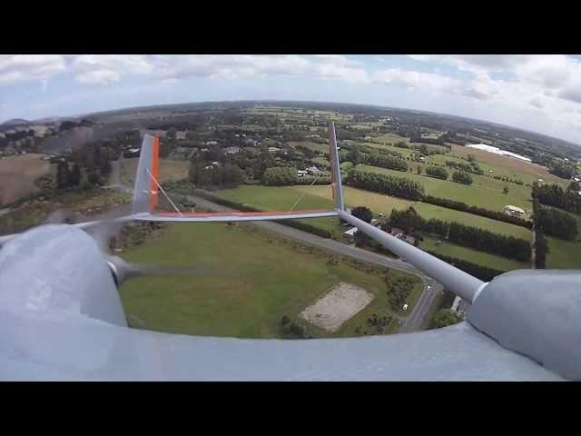 Skyhunter rudder mod first test flight