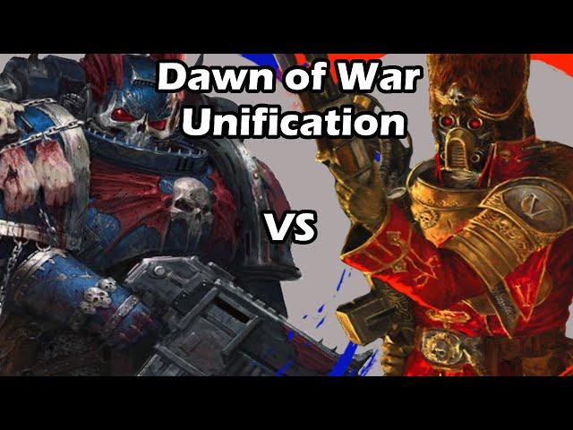 Dawn of War Unification: 1 vs 1 Nightlords (MrLandshark) vs Vostroyan Firstborn (Franz)