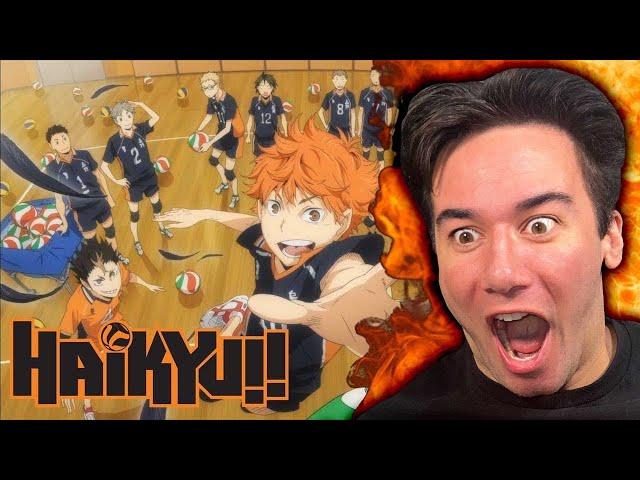 REACTING to ALL *HAIKYUU!!* OPENINGS (1-7) for THE FIRST TIME !!