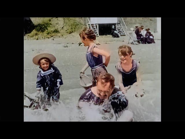 [4k, 60fps, colorized] (1902). The first home movies.