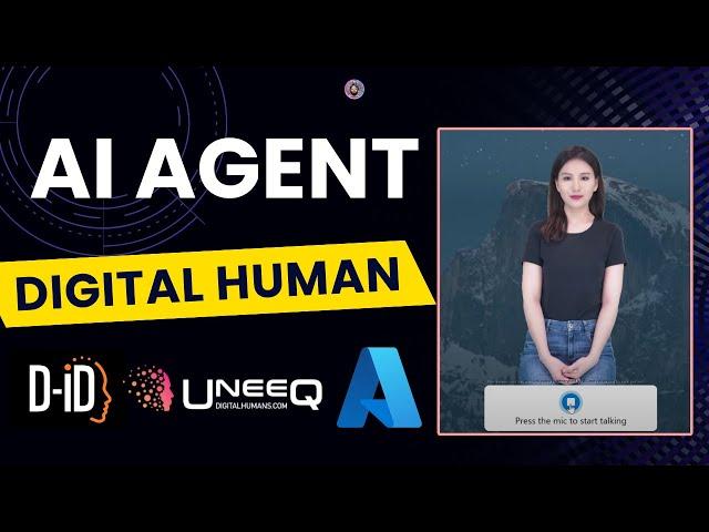 Create Realistic Talking AI Agent with D-ID, UneeQ, and Azure AI