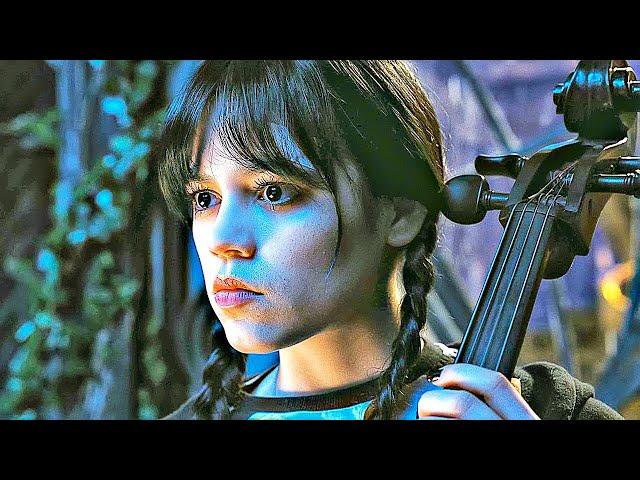 WEDNESDAY ADDAMS - “Playing Cello” Scene (NEW 2022) Movie CLIP 4K