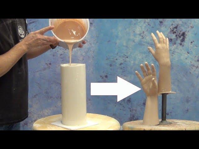 Lifecasting Tutorial: Hand casting with mold tube  & Silicone