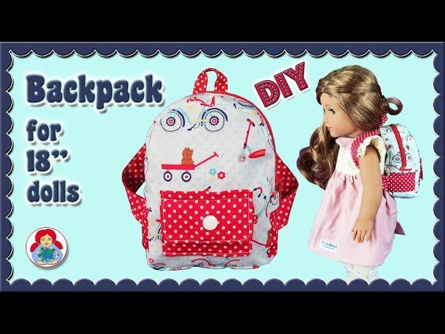 DIY | Backpack for American Girl dolls • Sami Dolls Tutorials