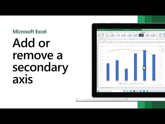 How to add or remove a secondary axis in Microsoft Excel