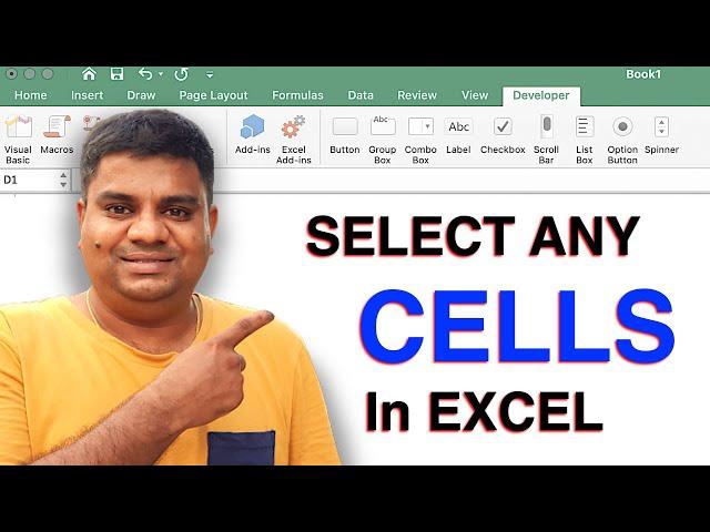 How to Select Non Adjacent Cells in Excel [ MAC ]