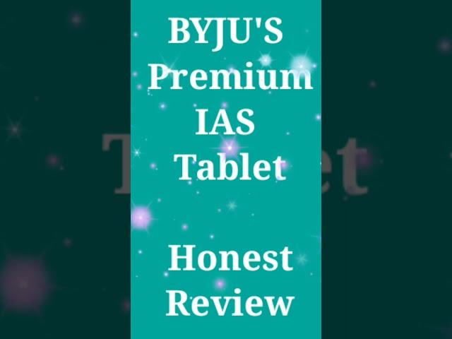 Byjus IAS tablet #HonestReview #Shorts #Byju's #tablet #review #IAS #onlineclass #ByjusPremium #UPSC