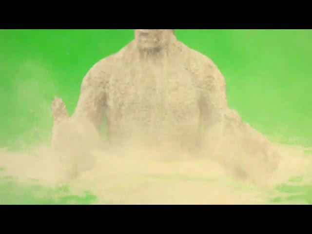 Green Screen, Gigant sandman, sand, giant