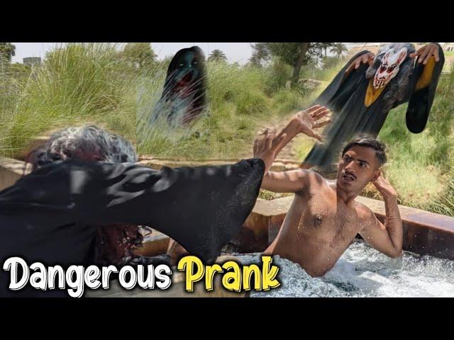 Most Real funniest scare ghost prank with the 