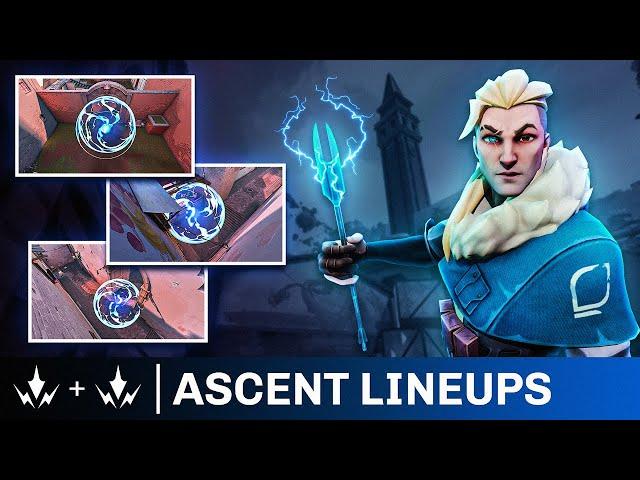 SOVA Lineups ASCENT (Double Shock Darts) - VALORANT