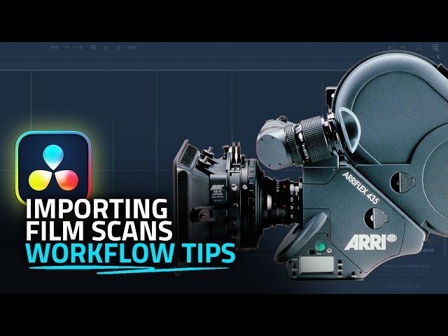 Importing FILM SCANS Workflow SCENE CUT DETECT - DaVinci Resolve TUTORIAL (DPX, ProRes, Subclip)