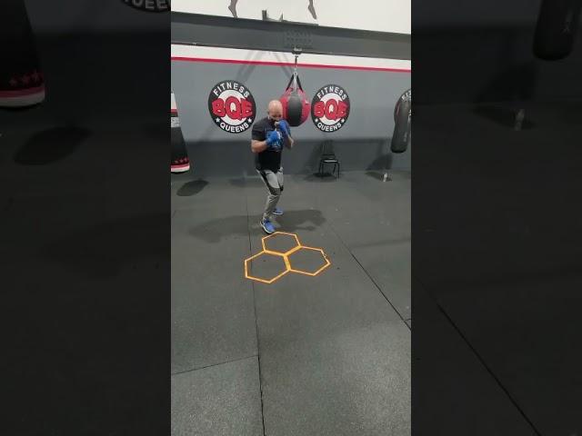 Boxing footwork drill by the Wizard of boxing with Hex agility rings