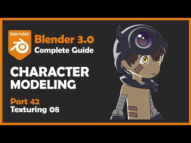 [#42] Blender 3.0 Character Modeling Tutorial - Texturing 08 [2022]