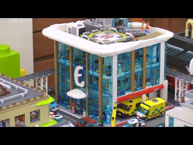 Custom LEGO Hospital full detailed tour!  