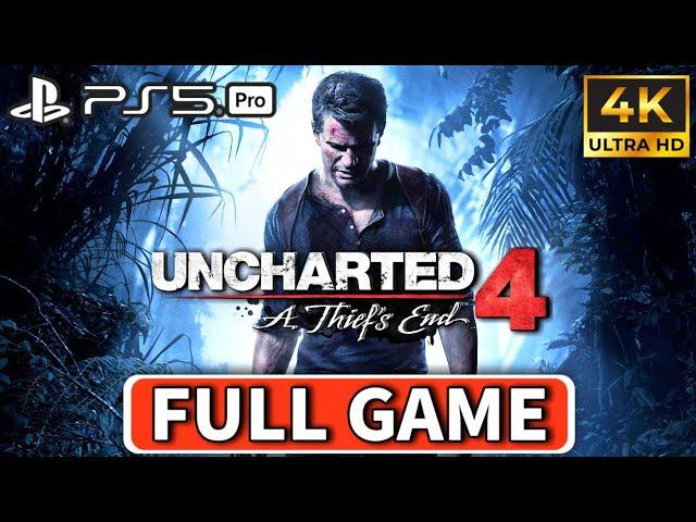 UNCHARTED 4 Gameplay Walkthrough FULL GAME [4K 60FPS PS5 PRO] - No Commentary