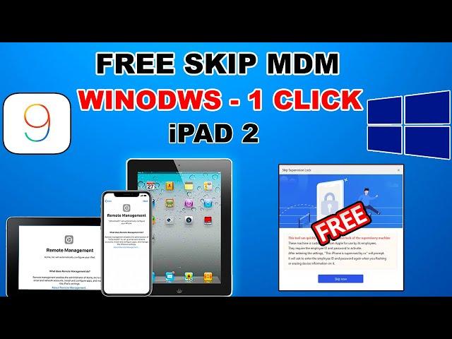 Free Windows Method for iPad 2 iOS 9.3.5/9.3.6 Skip/Bypass MDM Profile on Windows|3uTools Mdm Bypass