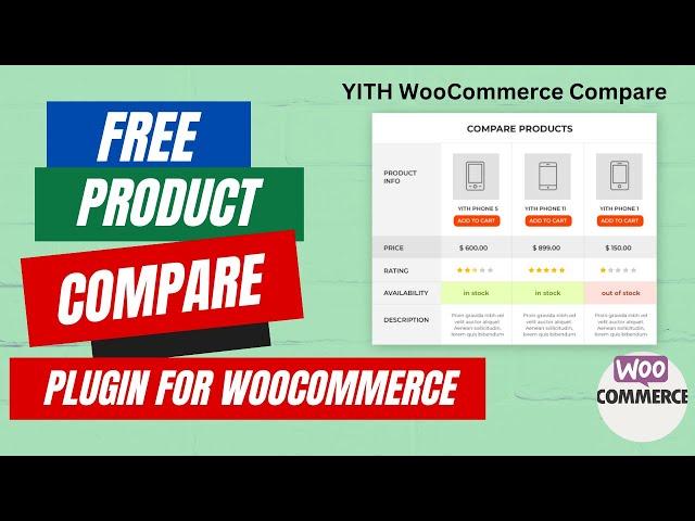 Free WooCommerce Product Comparison Plugin | YITH WooCommerce Compare Plugin Tutorial