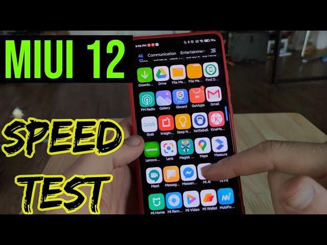 Miui 12 Speed Test