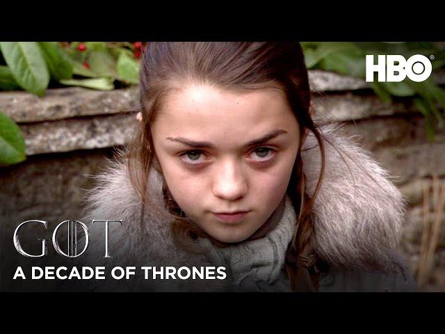 A Decade of Game of Thrones | Maisie Williams on Arya Stark (HBO)