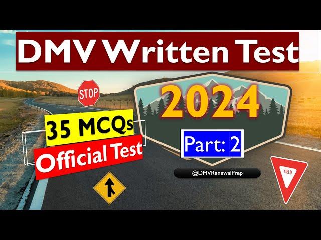 DMV Practice Test 2024 Official Test Paper #part2