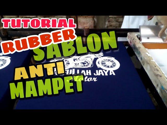 Tutorial / Cara Trik Teknik Sablon Rubber Tinta GL Anti Mampet