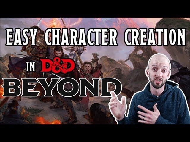 D&D 5E Character Creation Made EASY w/ DnD Beyond