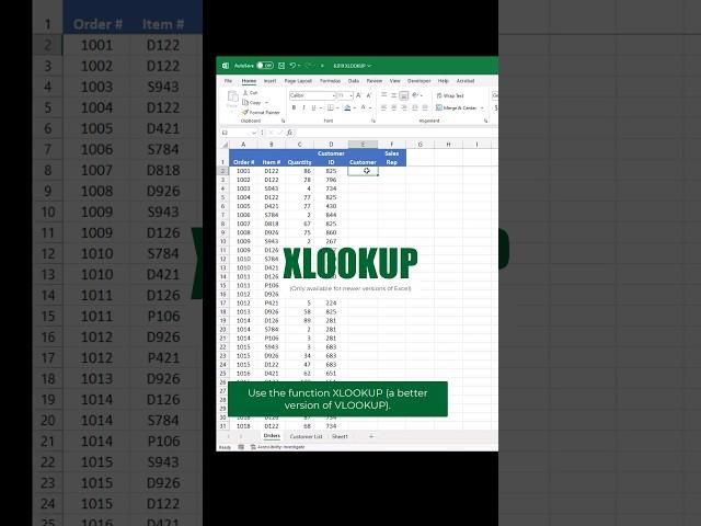 XLOOKUP function in #excel better than VLOOKUP