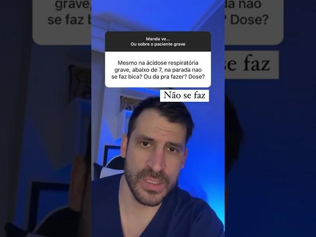 PODE UTILIZAR BICARBONATO DE SÓDIO, NA ACIDOSE RESPIRATORIA?