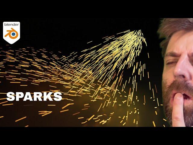 Making Sparks in Blender Beginner Tutorial