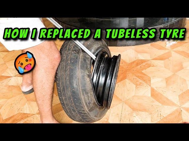 How To Take Out a Tubeless Tire From the Rim | Easy DIY Guide | English