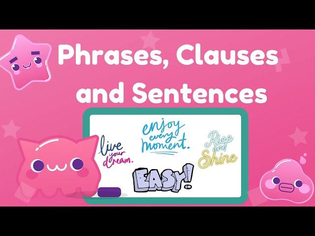 Phrases, Clauses and Sentences - MELC Based / Types of Phrase / Types of Clause