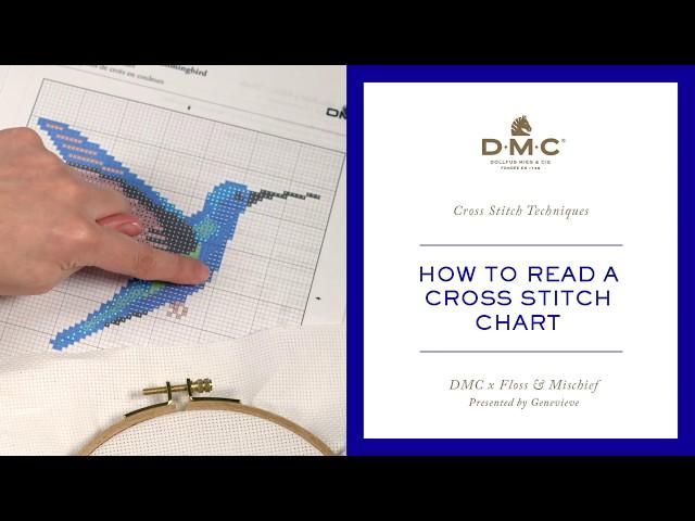 How to read a cross stitch chart tutorial