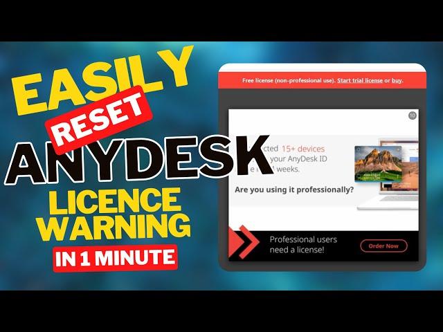 Easily Reset Any desk License in Just One Minute! #anydesk #solution #quick #viral #trending #shorts