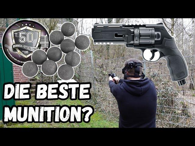 Schusstest mit Rubber-Steel Balls - HDR 50 RAM Revolver