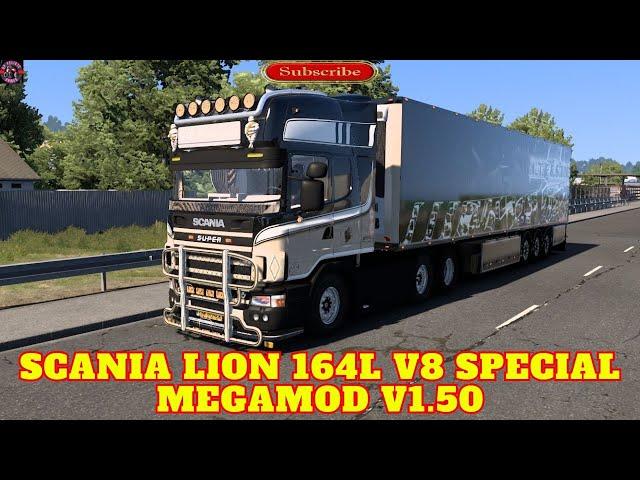 ETS2 MODS 1.50 - SCANIA LION 164L V8 SPECIAL MEGAMOD