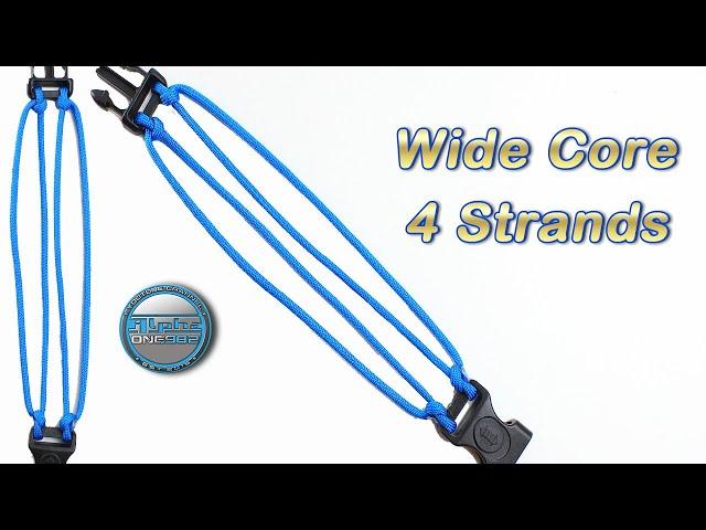 Wide Paracord Bracelet Core 4 Strands Bracelet Base Tutorial DIY