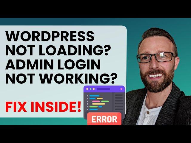 WordPress Login Not Working? Fix wp-admin not working, can't log in, 404 or PHP errors [FIX INSIDE!]