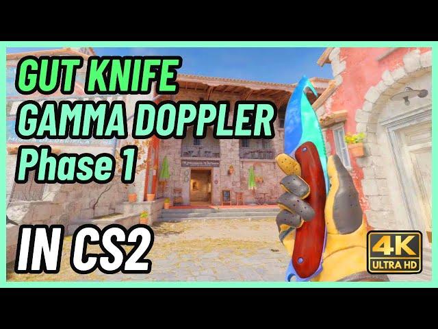  CS2 Gut Knife Gamma Doppler (Phase 1) | CS2 Knife In-Game Showcase [4K]