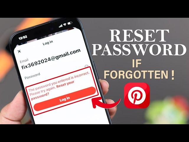 Forgot Pinterest Password? - How to Reset or Change it!