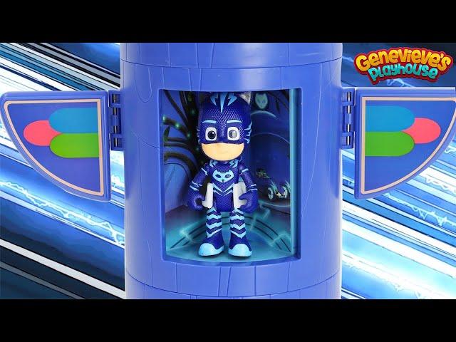 Best Toy Learning Video for Kids with PJ Masks Rev n' Rumbler Race Cars!