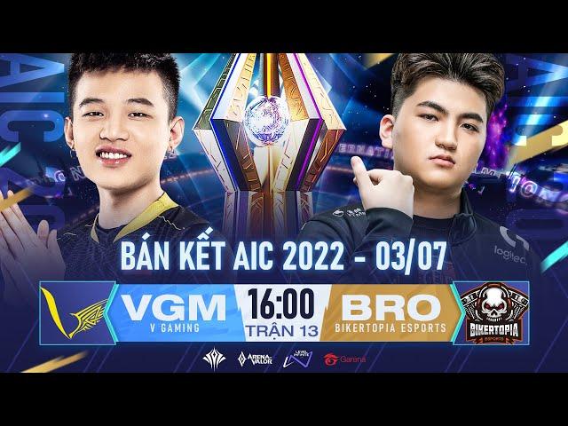 BIKERTOPIA ESPORTS vs V GAMING: MANG CHUNG KẾT TỚI ĐÂY | BÁN KẾT AIC 2022  - NGÀY 2 - 03/07