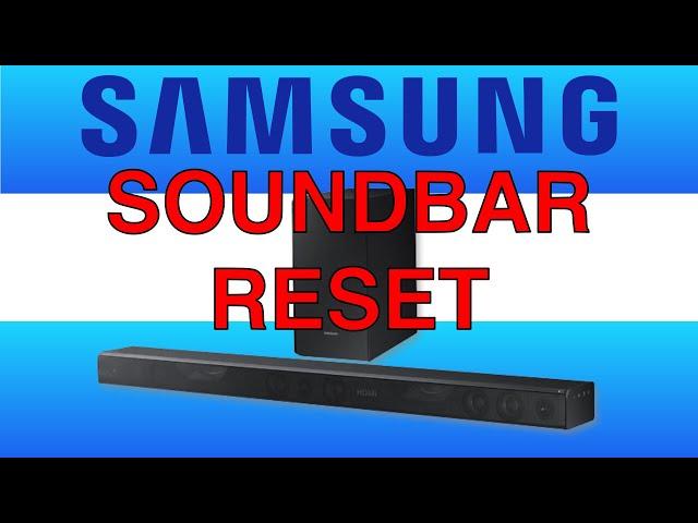 Samsung Soundbar reset ARC not working fix