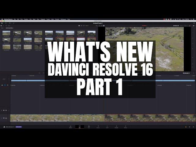 What's New In Davinci Resolve 16 Part 1